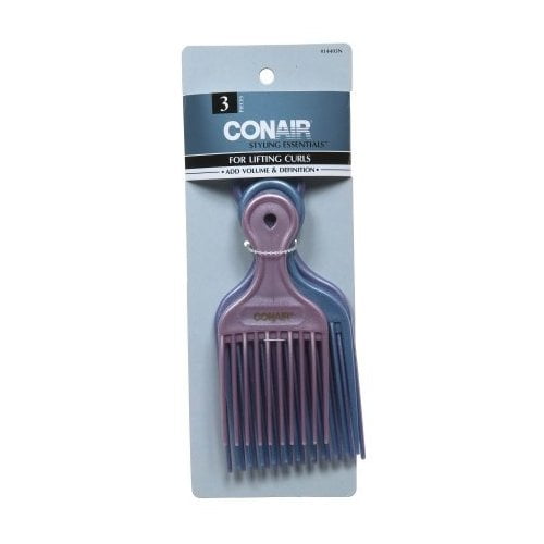 CONAIR Styling Essentials Lift & Define Hair Combs, 3 count