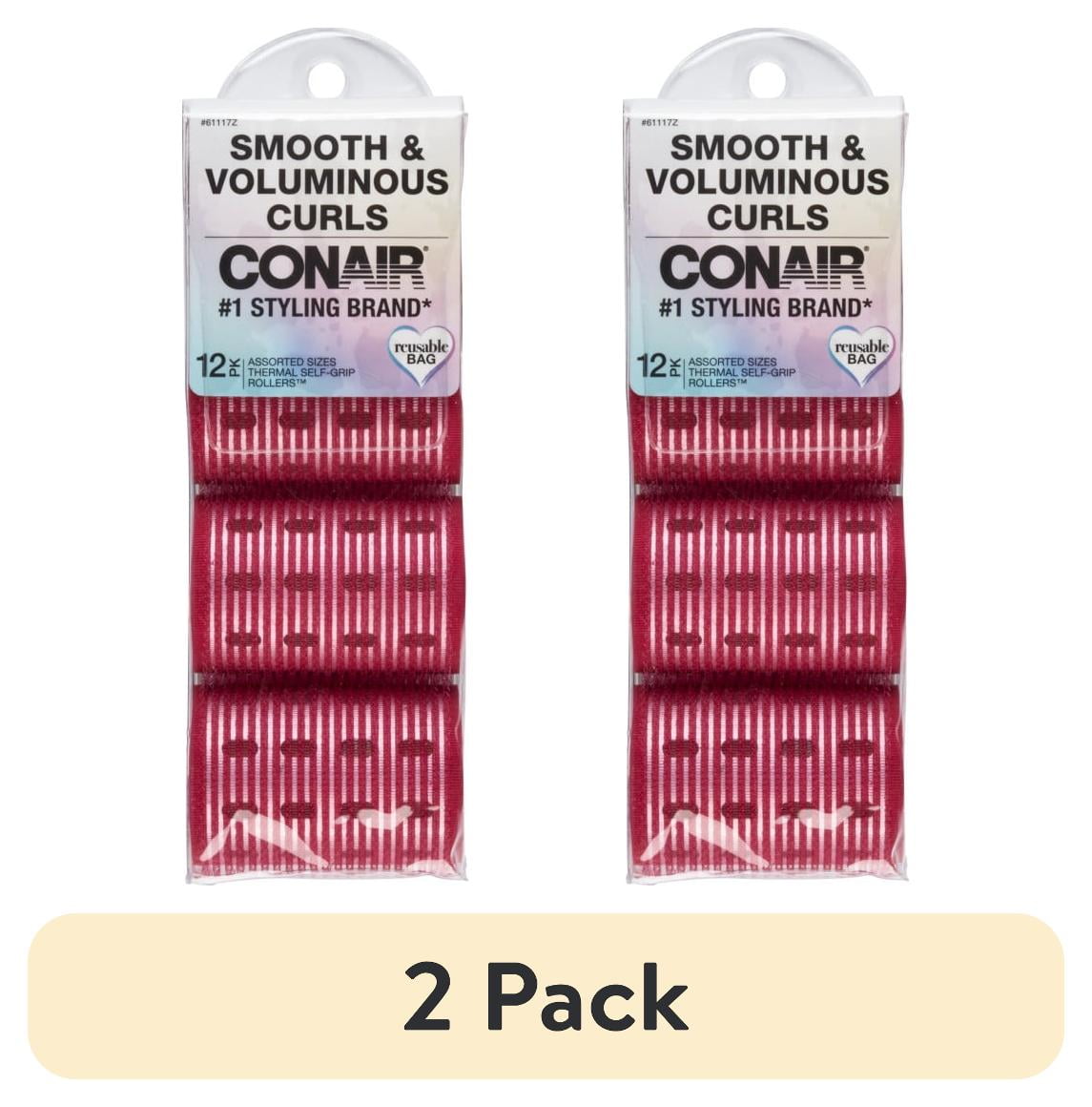 CONAIR Thermal Self Grip Rollers - Assorted Sizes, 12 count