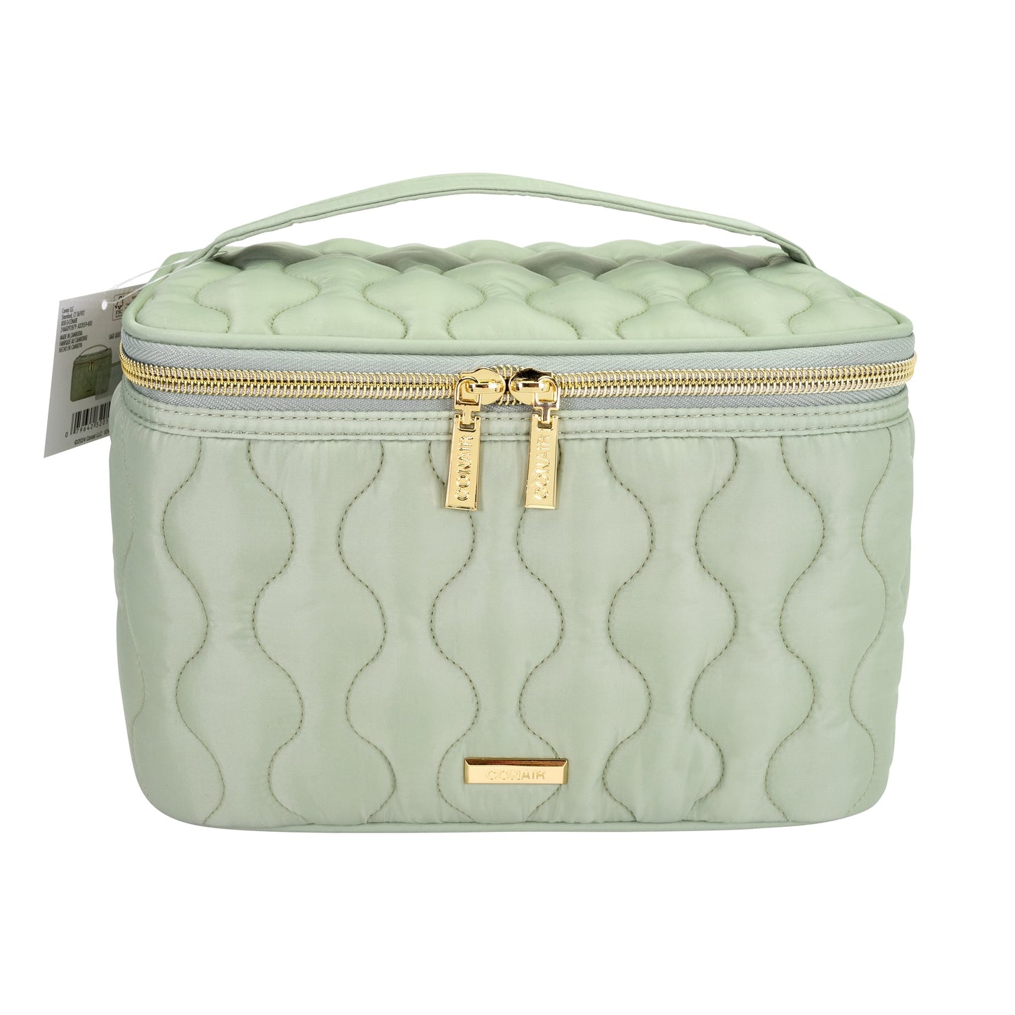 CONAIR 2 Piece Quilted Train Case - Sage