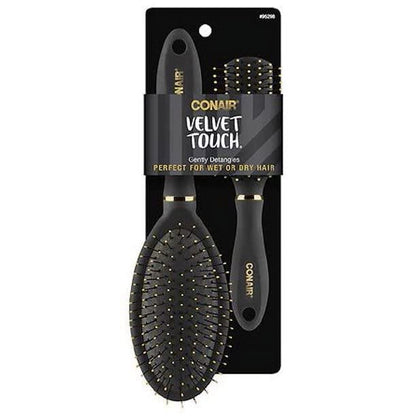 CONAIR Velvet Touch Mid-Size Cushion Hair Brush - Assorted