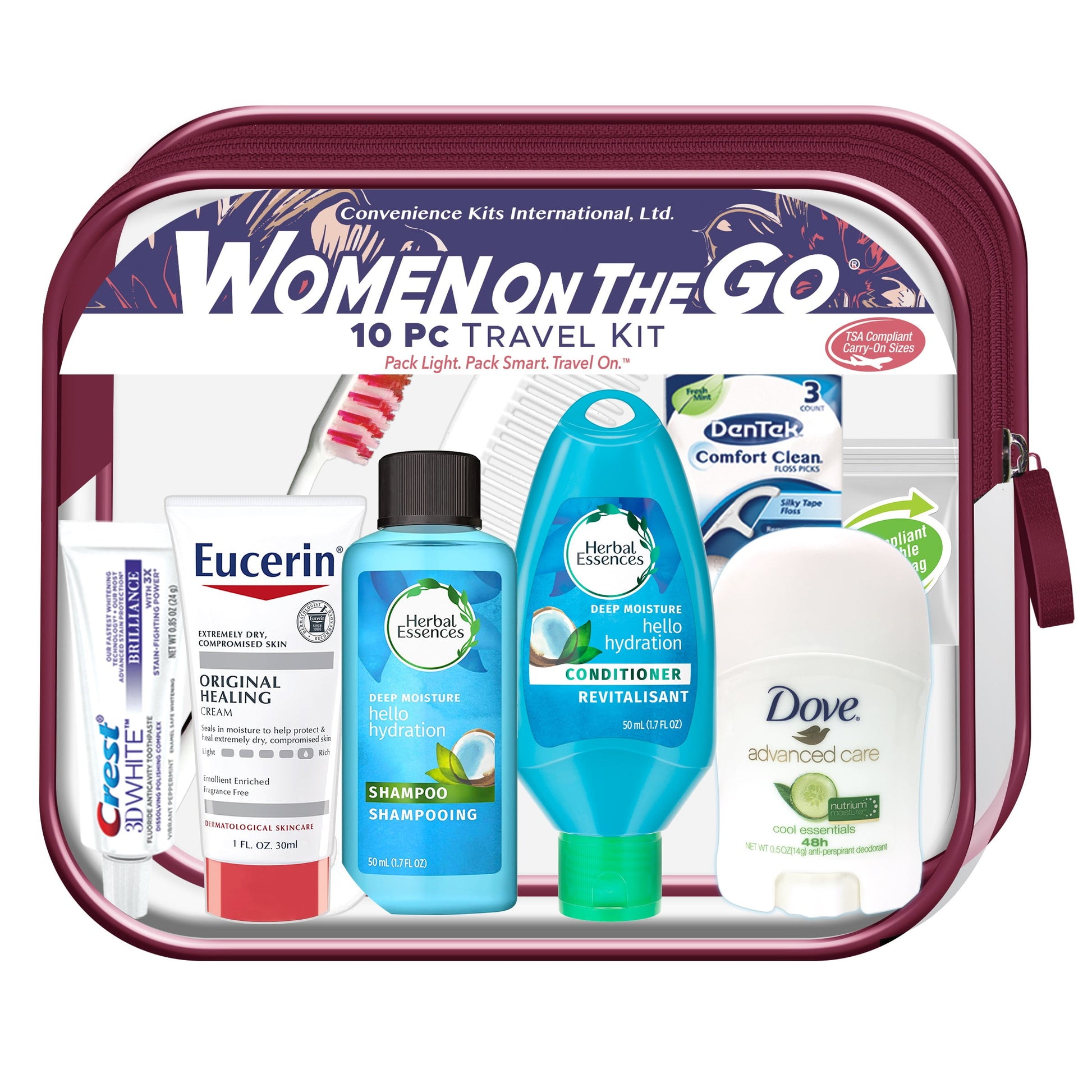 Convenience Kits International Woman On The Go Travel Kit, 11 count