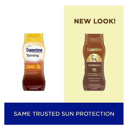 Coppertone Spf#15 Tanning Lotion 8oz