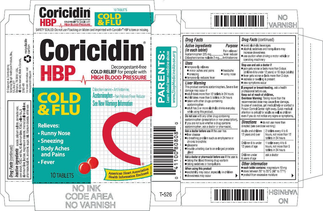 CORICIDIN HBP TB 2-325MG 20 C/F