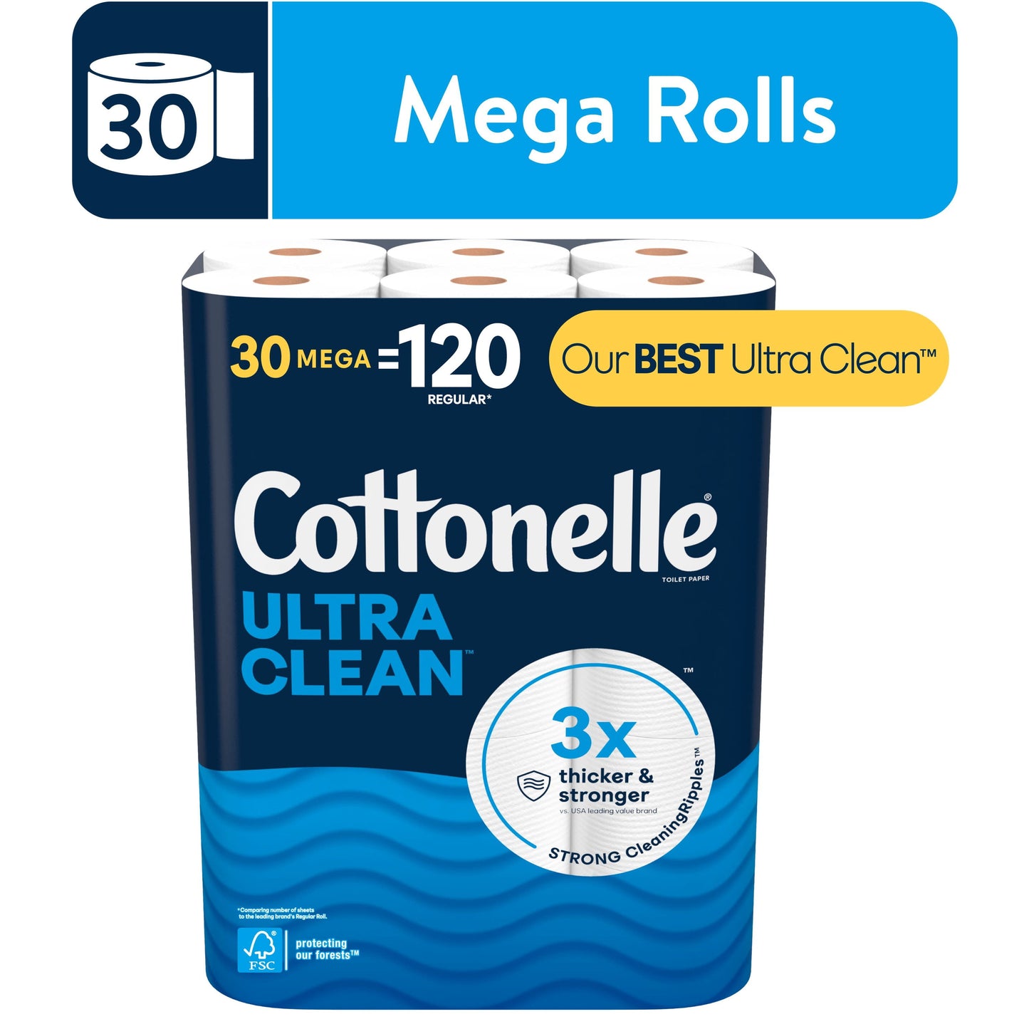 COTTONELLE ULTRA CLEAN 4 MEGA