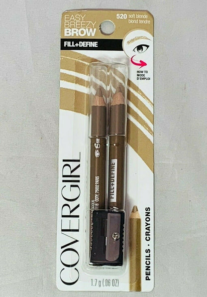 COVERGIRL Easy Breezy Brow Fill + Define Brow Pencil - 500 Black