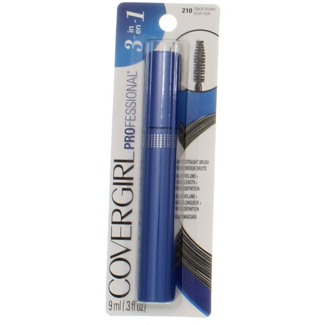 COVERGIRL Professional 3-in-1 Straight Brush Mascara - 210 Black Brown
