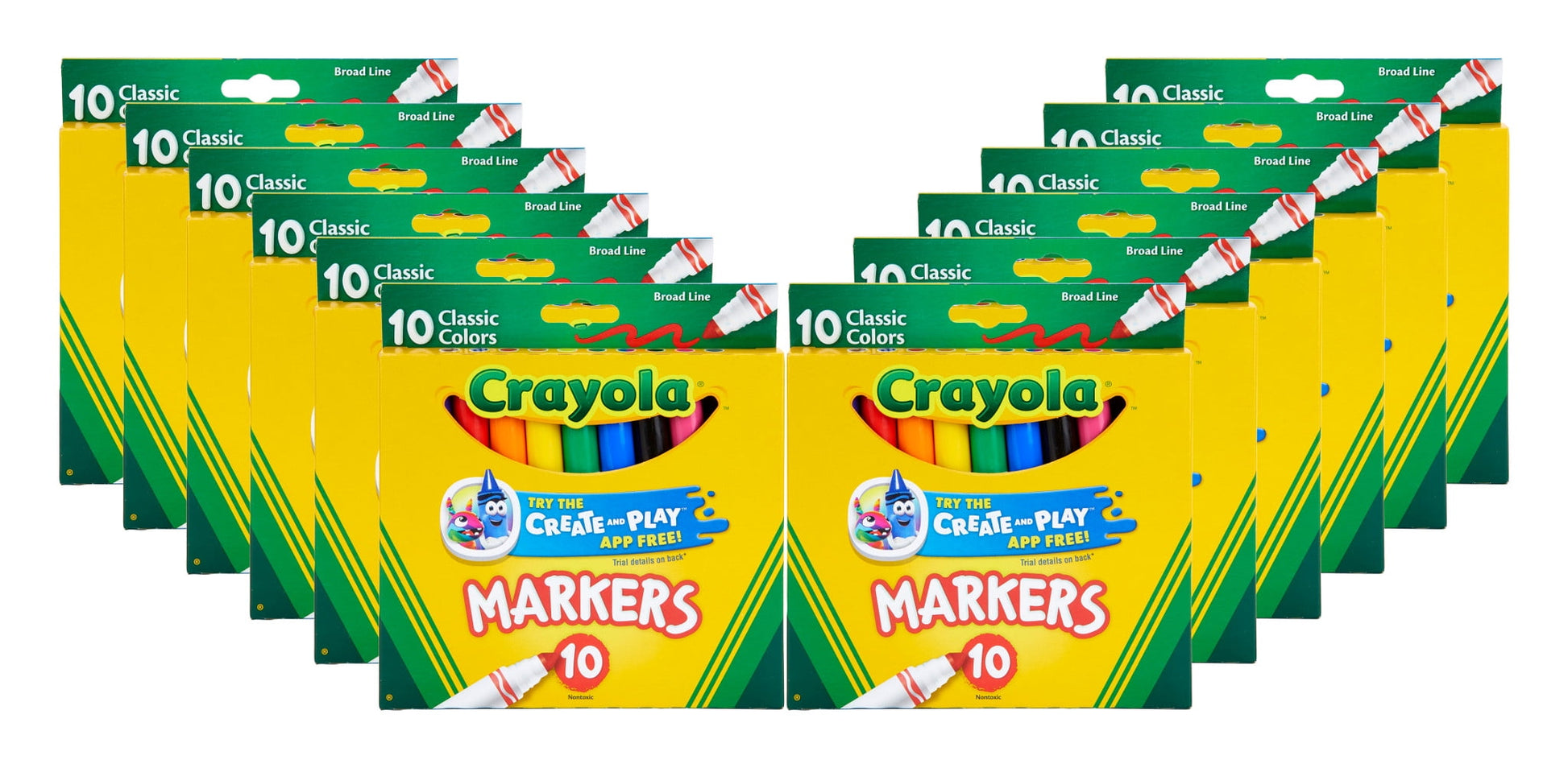 Crayola Broad Line Markers - Classic Colors, 10 count
