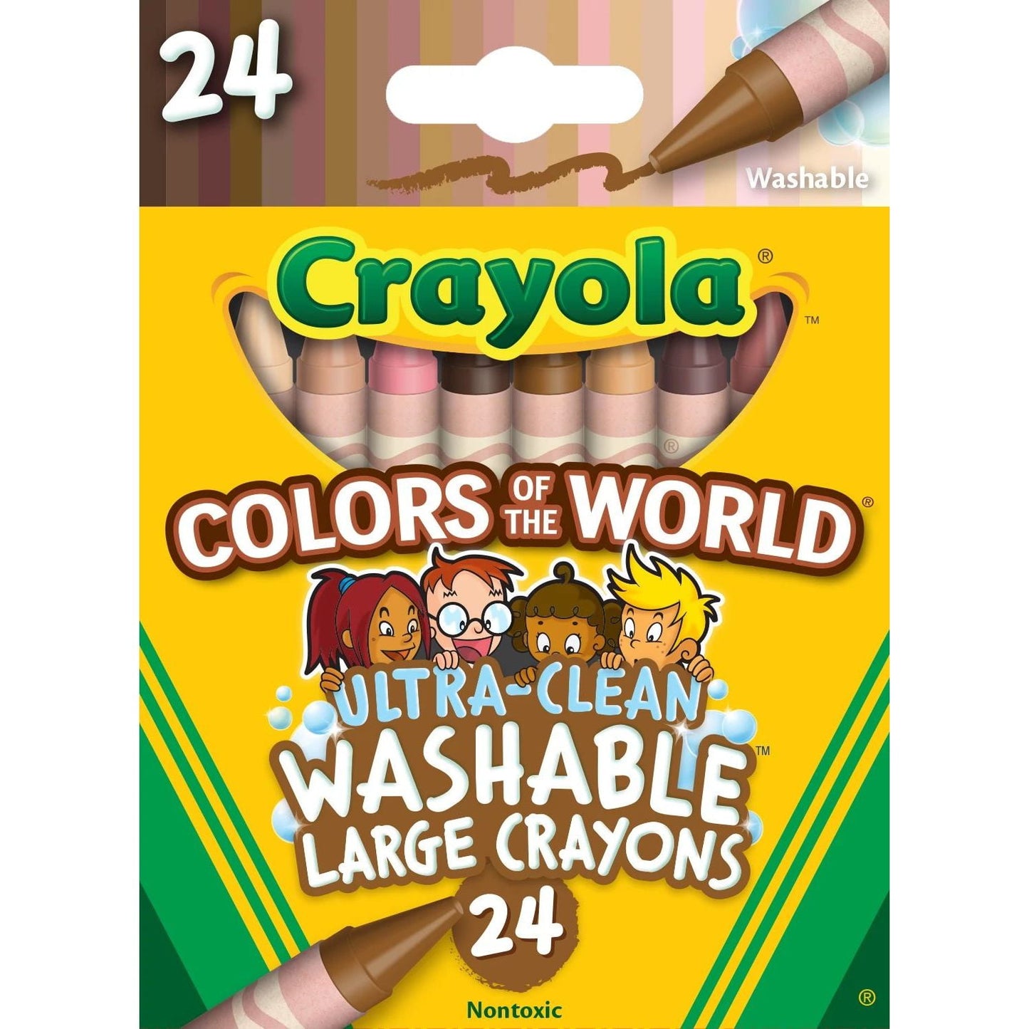 Crayola Large Washable Crayons, 8 count