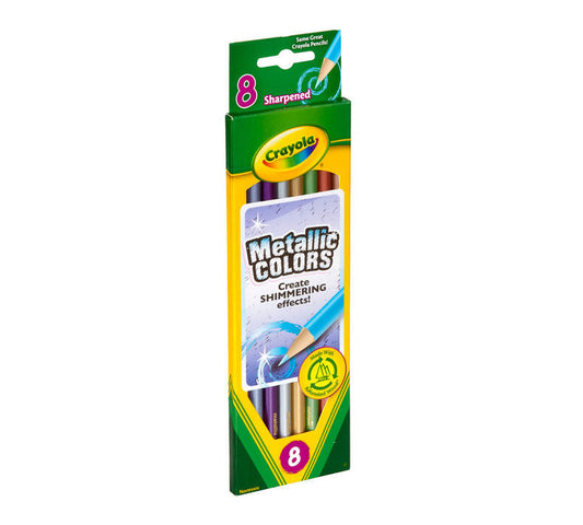 Crayola Metallic Colored Pencils, 8 count