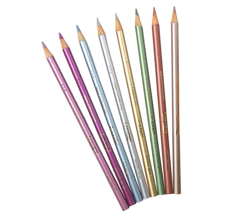 Crayola Metallic Colored Pencils, 8 count