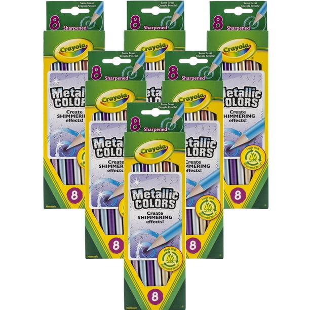 Crayola Metallic Colored Pencils, 8 count