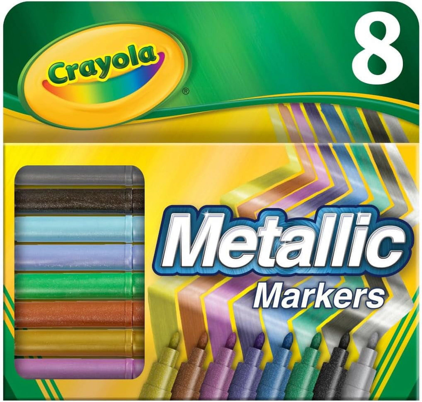 Crayola Metallic Markers, 8 count