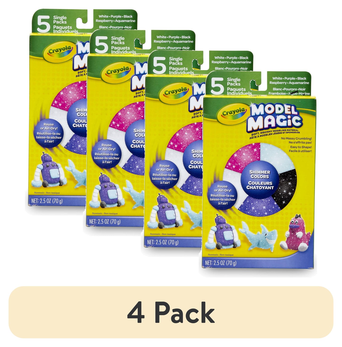 Crayola Model Magic Shimmer Variety Pack, 5 count