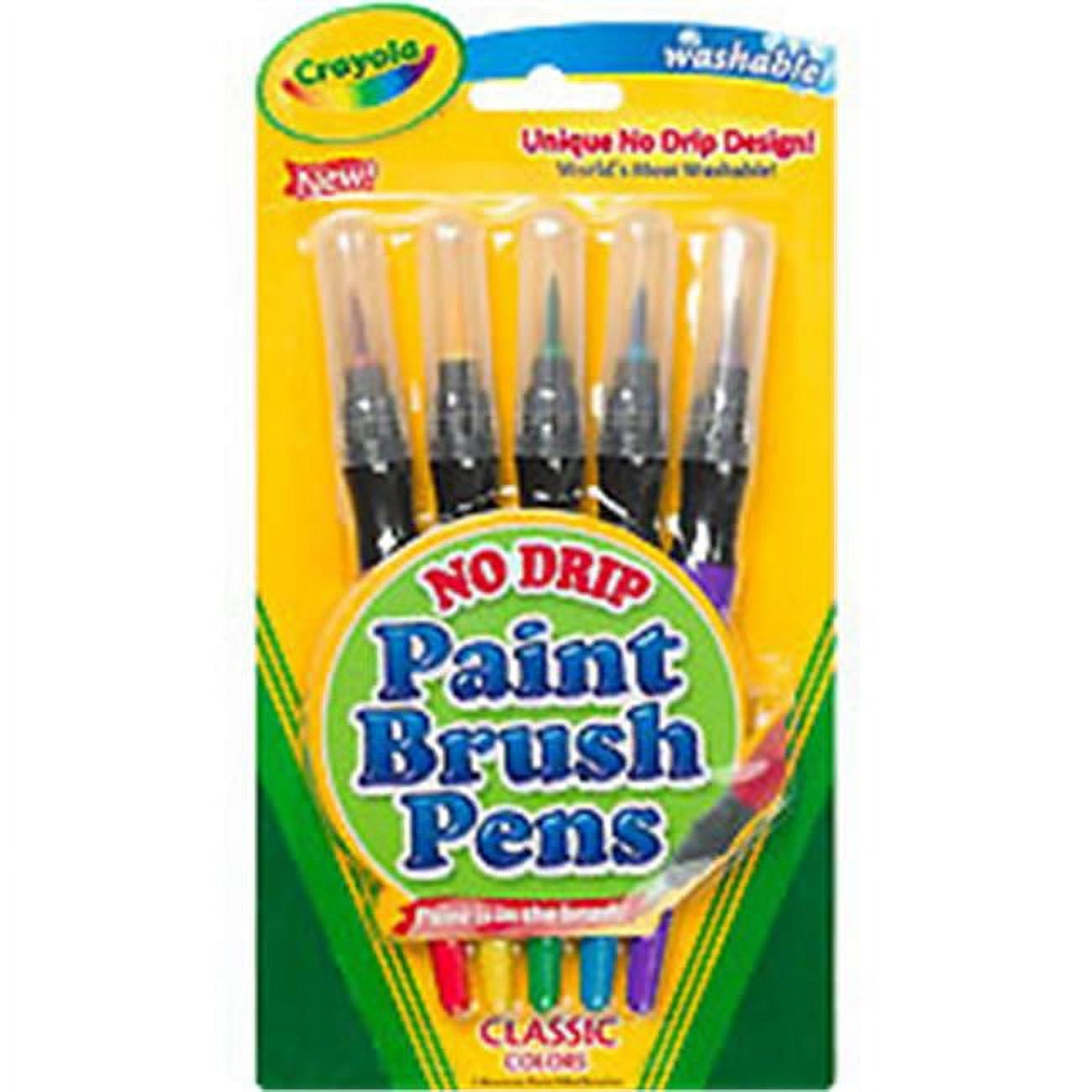 Crayola Classic Paint Brush Pens, 5 count