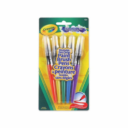 Crayola Classic Paint Brush Pens, 5 count