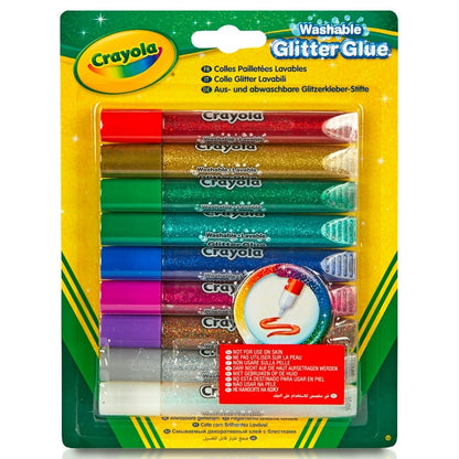 Crayola Bold Washable Glitter Glue, 9 count