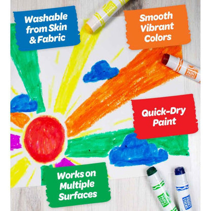 Crayola Washable Paint Sticks Set, 6 count