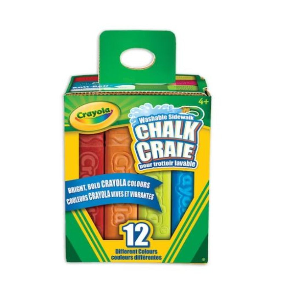 Crayola Washable Sidewalk Chalk, 4 count