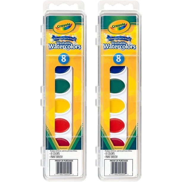 Crayola Washable Watercolor Paints, 8 count