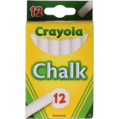 Crayola White Chalk, 12 count