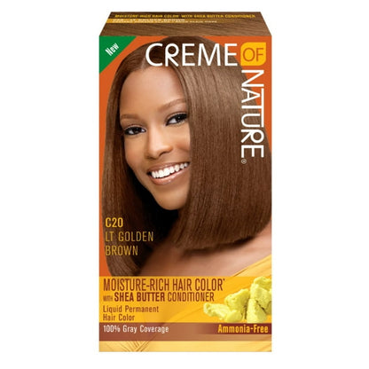 Creme Of Nature Color C20 Light Golden Brown Kit