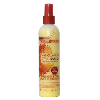 Creme of Nature Strength & Shine Leave In Conditioner with Argan Oil, 8.4 oz