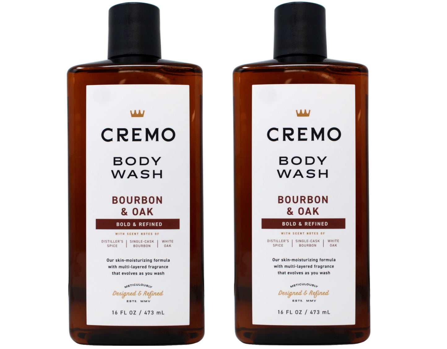 CREMO BOURBON AND OAK BODY WASH 16OZ