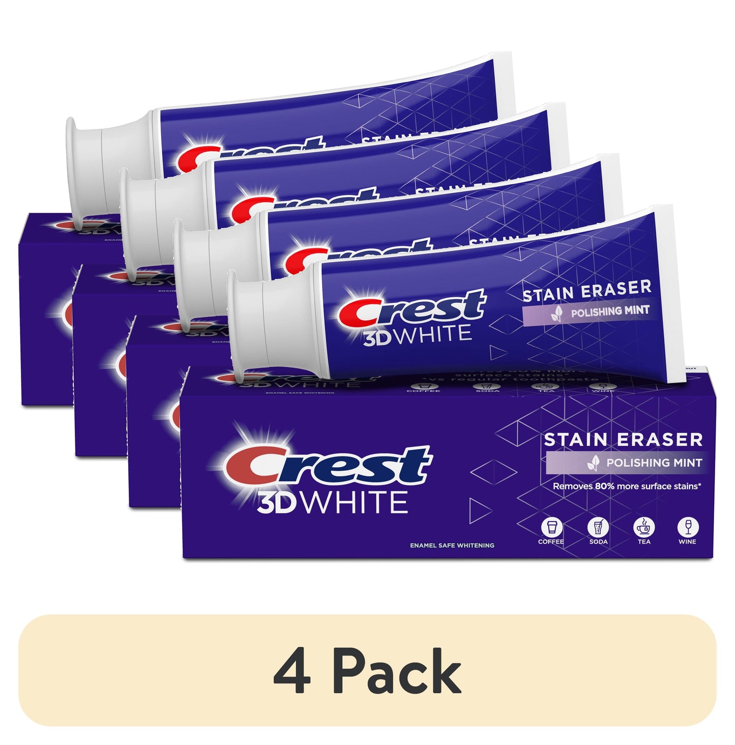CREST 3D WHITE STN ERSR POLMNT T/P 2.7OZ