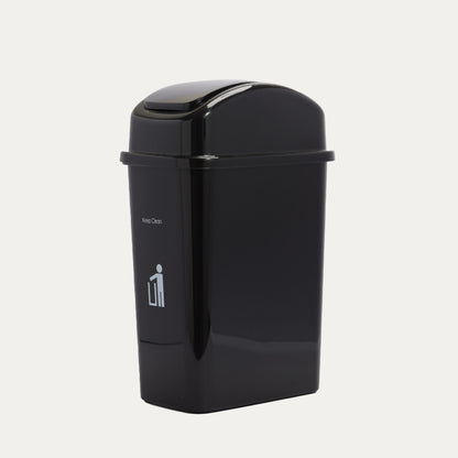 50 L SWING TRASH CAN, BLACK