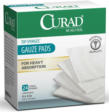 CURAD TOP SPONGE DS 24 4X4N LF