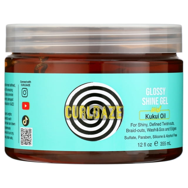 CURLDAZE SHINE GEL W/KUKUI  12Z