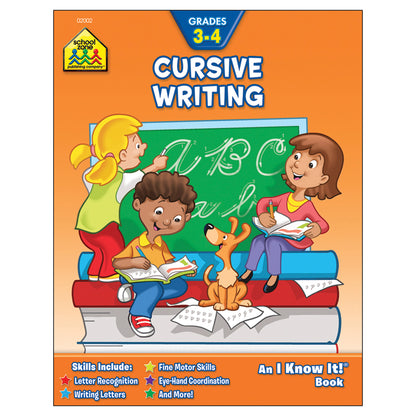 School Zone Cursive Writing Grades 3-4 Workbook