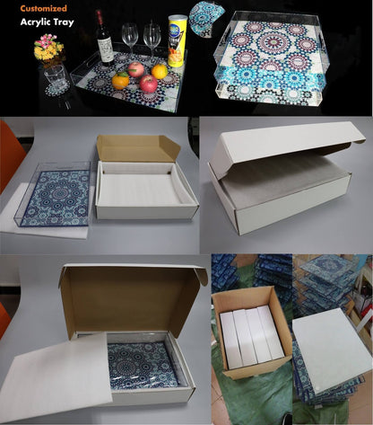 HOLLYWOOD ACRYLIC TRAY - GIANT