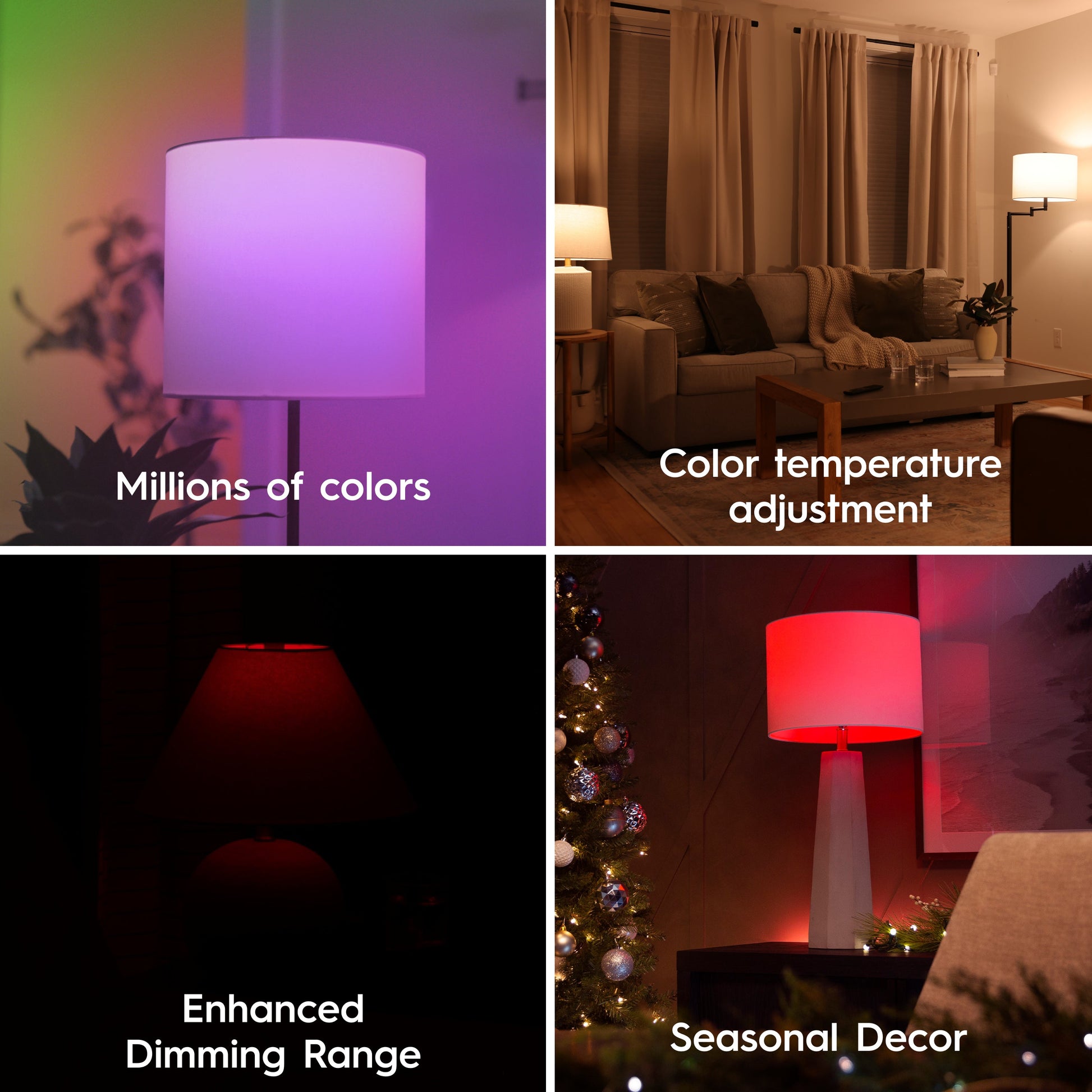 GE Lighting Cync Full Color reveal, General Purpose, A19, 60W, Replacement Smart LED Bulb