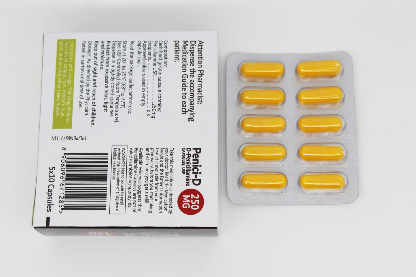 PENICILLAMINE CP 250MG 100