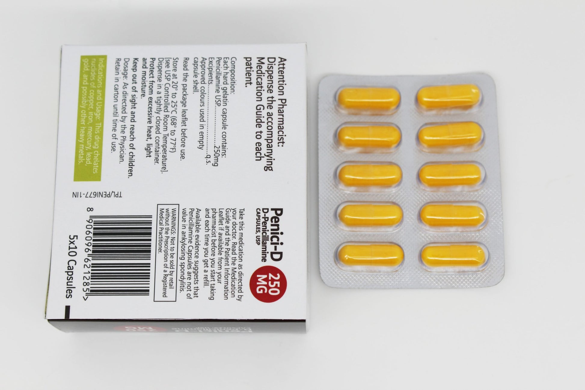 PENICILLAMINE CP 250MG 100