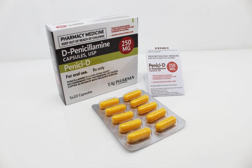 PENICILLAMINE CP 250MG 100
