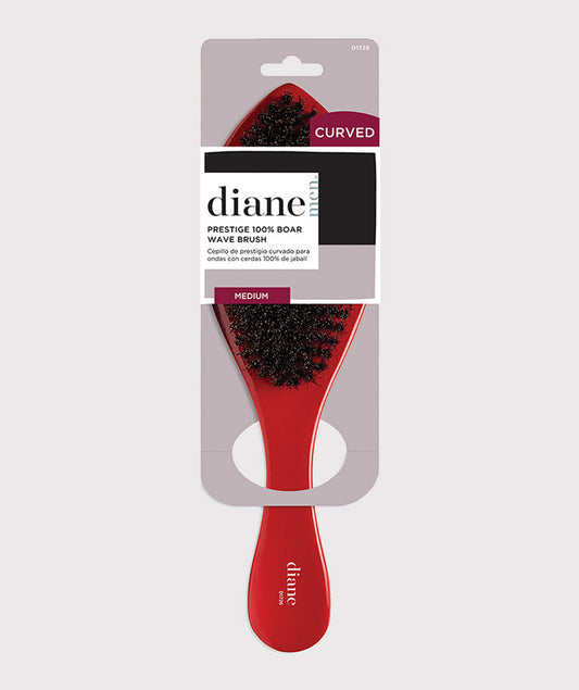 Kiss Red Pocket Wave Boar Brush Medium Curved