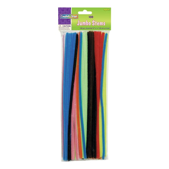 Creativity Street Jumbo Chenille Stems - Assorted, 100 count