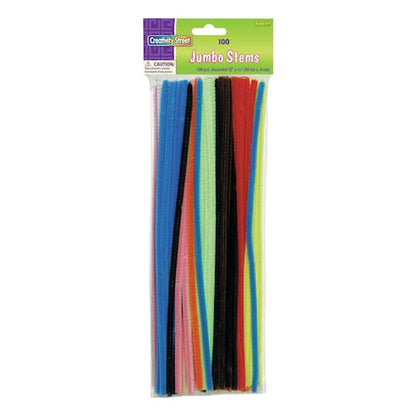 Creativity Street Jumbo Chenille Stems - Assorted, 100 count