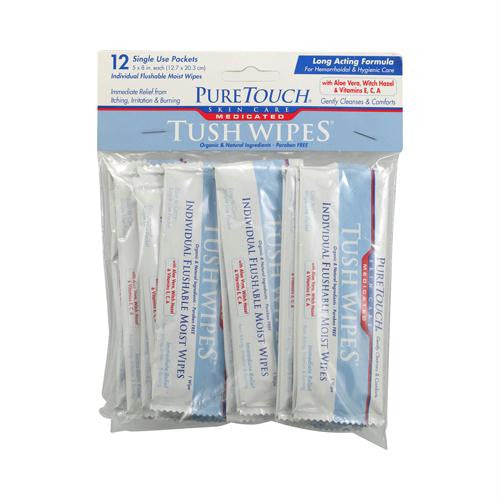 PURETOUCH SKIN CARE WIPES,TUSH,MED,TRAVEL PK