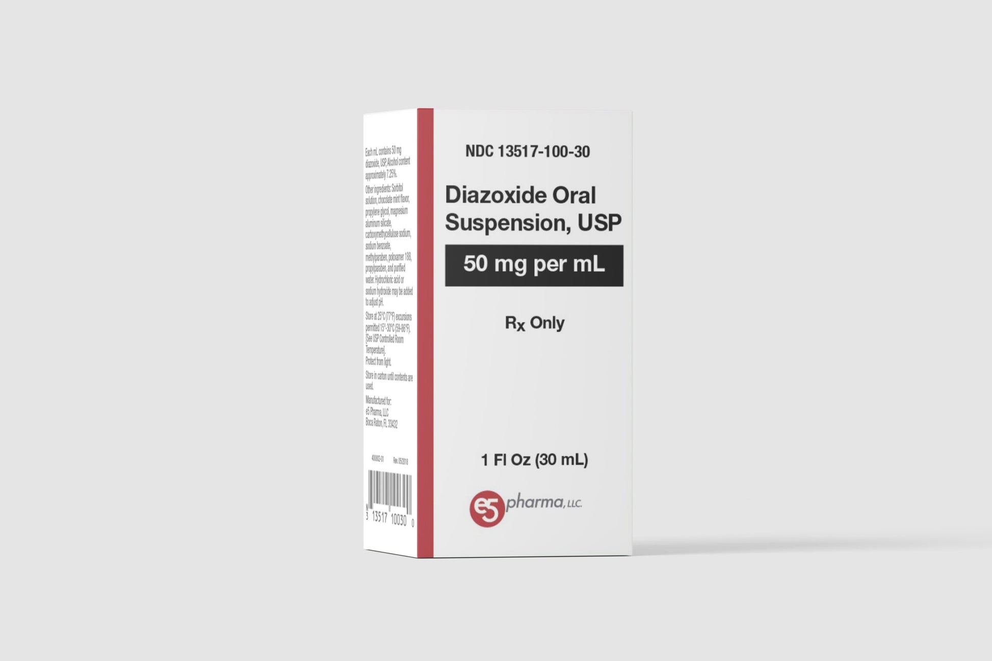 DIAZOXIDE SS 50MG/ML 30ML
