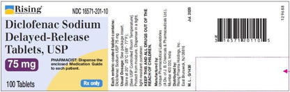 DICLOFENAC SODIUM TB 25MG 100 DR