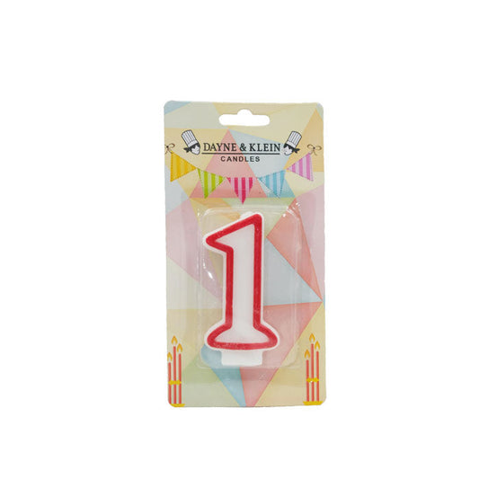 CANDLE DLX NUMERL BDAY #6