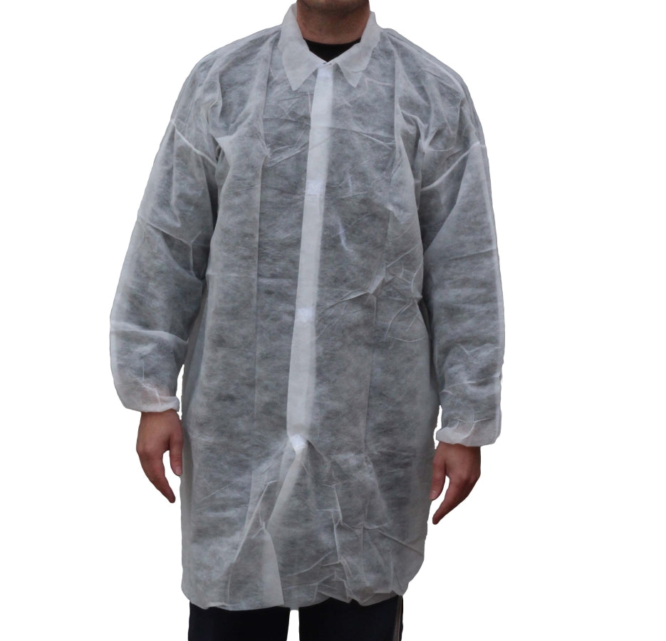 LAB COAT 5 LARGE WHITE