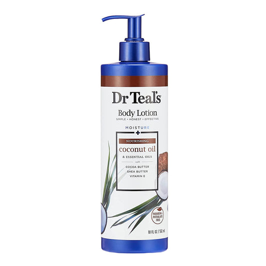 Dr Teals Body Lotion Nourish & Protect Coconut Oil 18oz