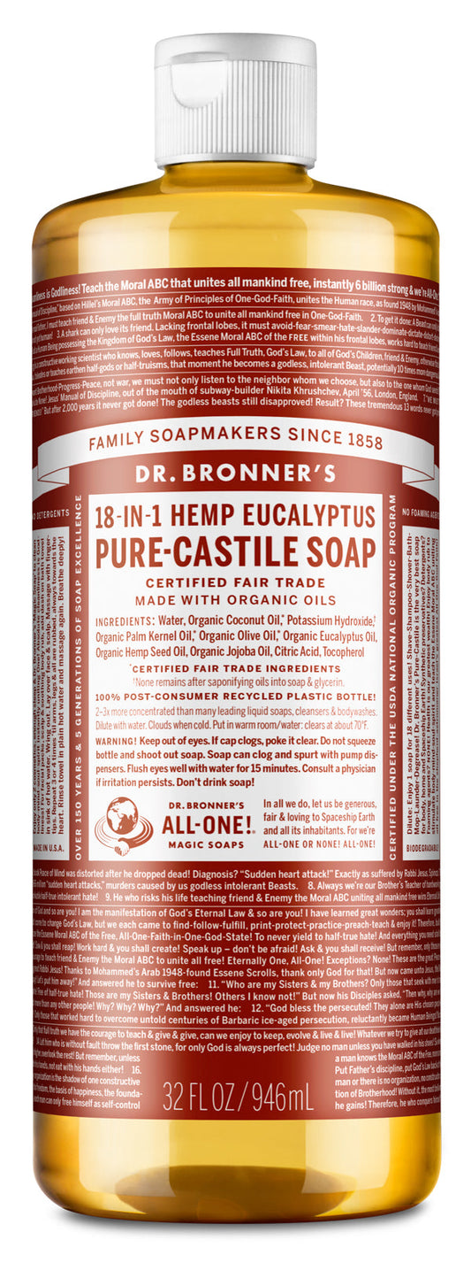 Dr. Bronners Eucalyptus 32oz Castile Soap