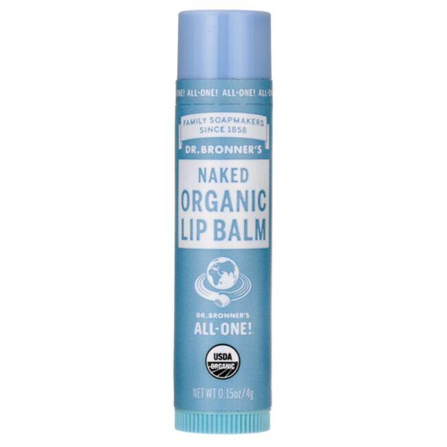 Dr. Bronners Organic Lip Balm Naked 0.15oz (12in)