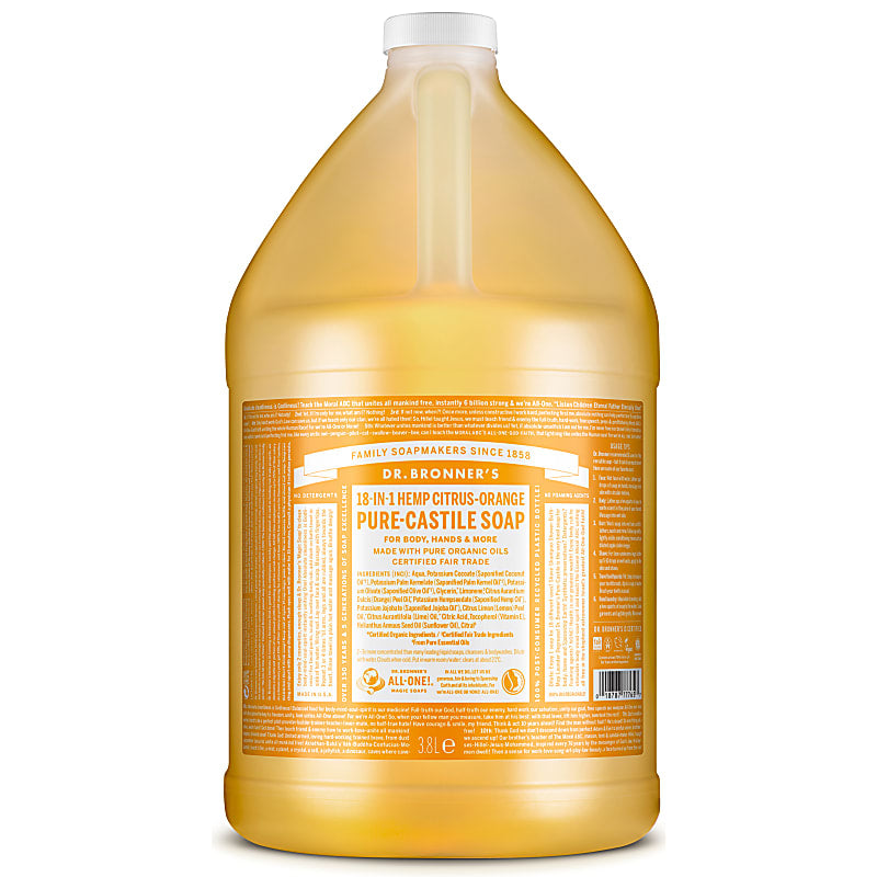 Dr. Bronners Citrus Orange 8oz Castile Soap