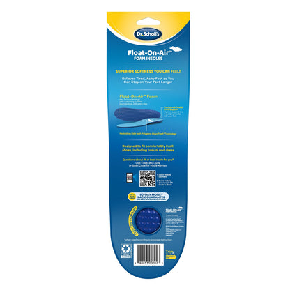 DR SCHOLLS FLOAT-ON-AIR INSOLES MEN 1PR
